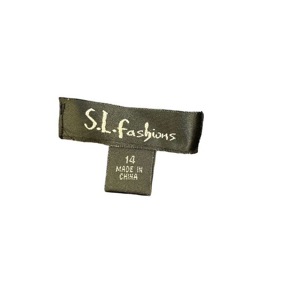 SL fashions two piece tiered dress with cover up jacket size 14 ￼ - Picture 8 of 8